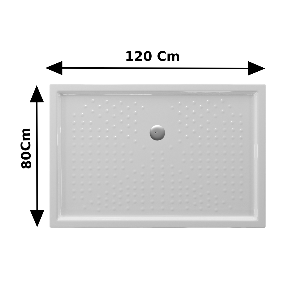 Receveur de Douche Rectangulaire 120x80 cm