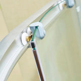 Cabine de Douche Demi-Ronde white line