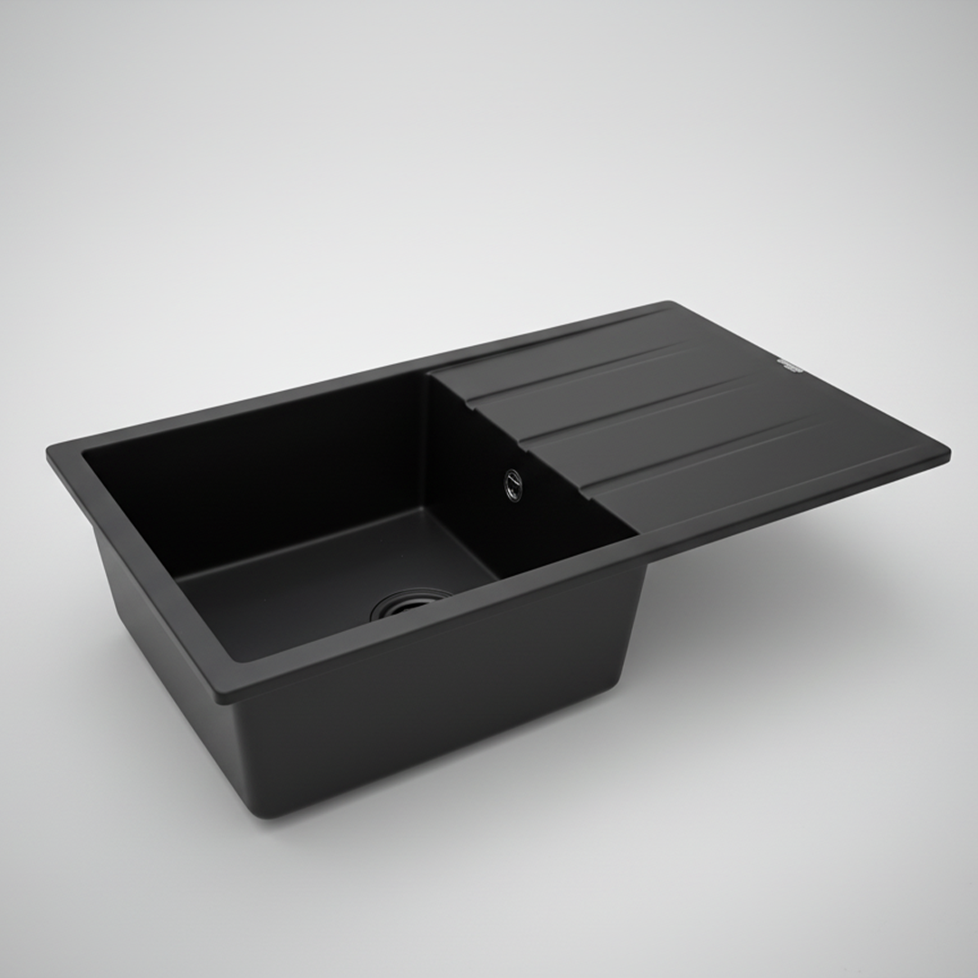 Évier Granit Lisbon 85x50 cm - 1 Bac + Égouttoir