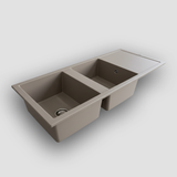 Évier Granit Lamas 116x50 cm - 2 Bacs