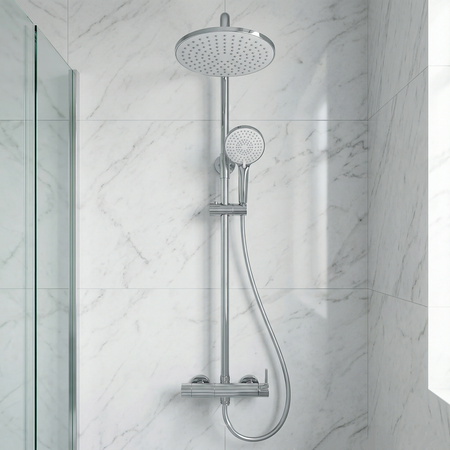 Colonne de Douche SAP – Finition Chrome - Time Design