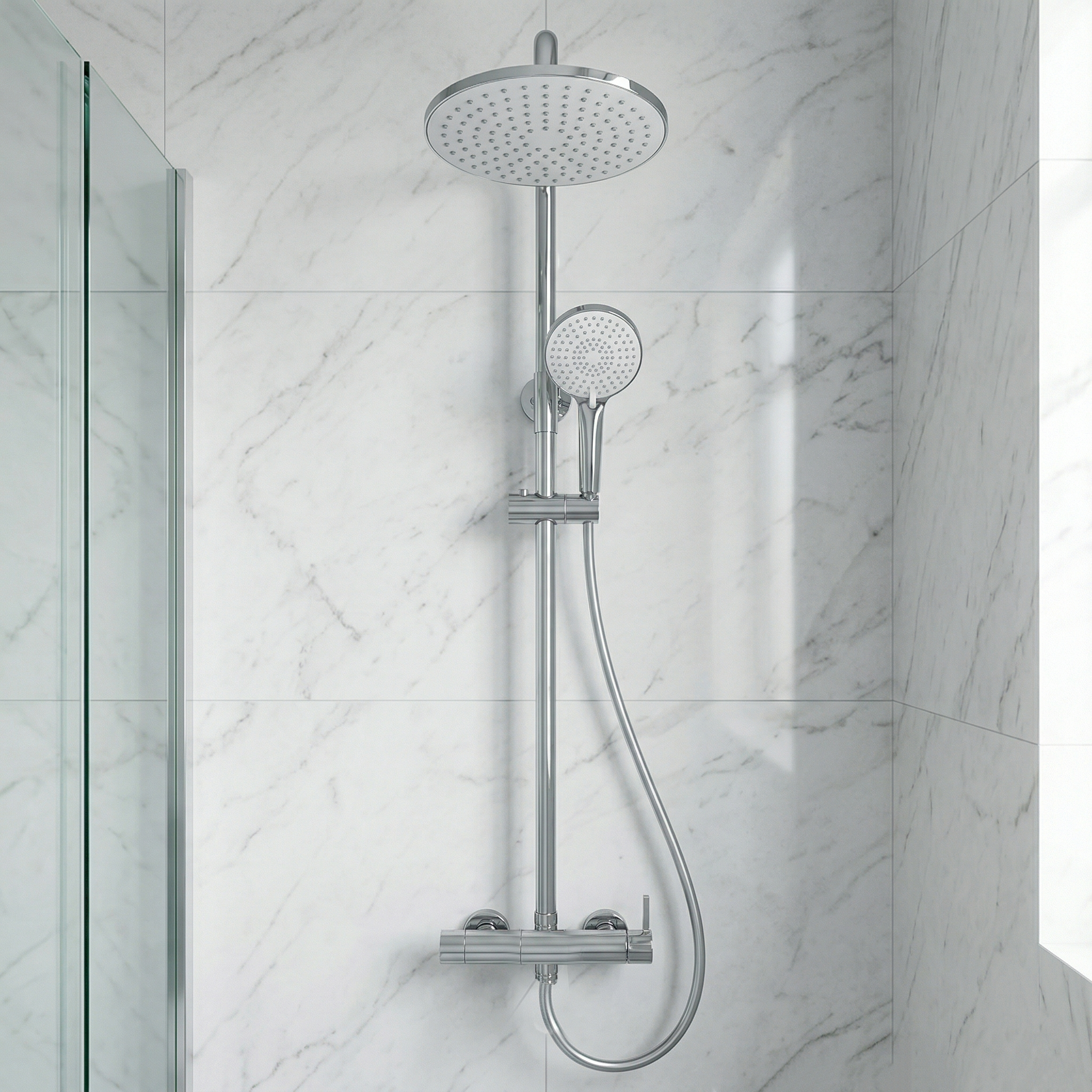 Colonne de Douche SAP – Finition Chrome - Time Design