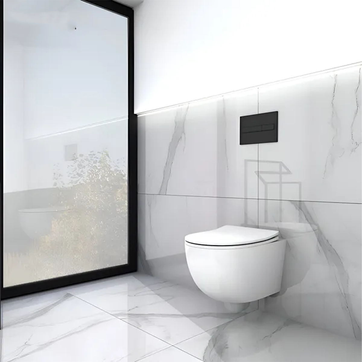 Cuvette Suspendue – Avec Abattant Soft-Close