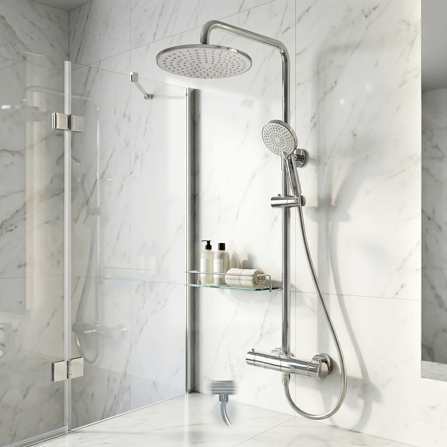 Colonne de Douche SAP – Finition Chrome - Time Design