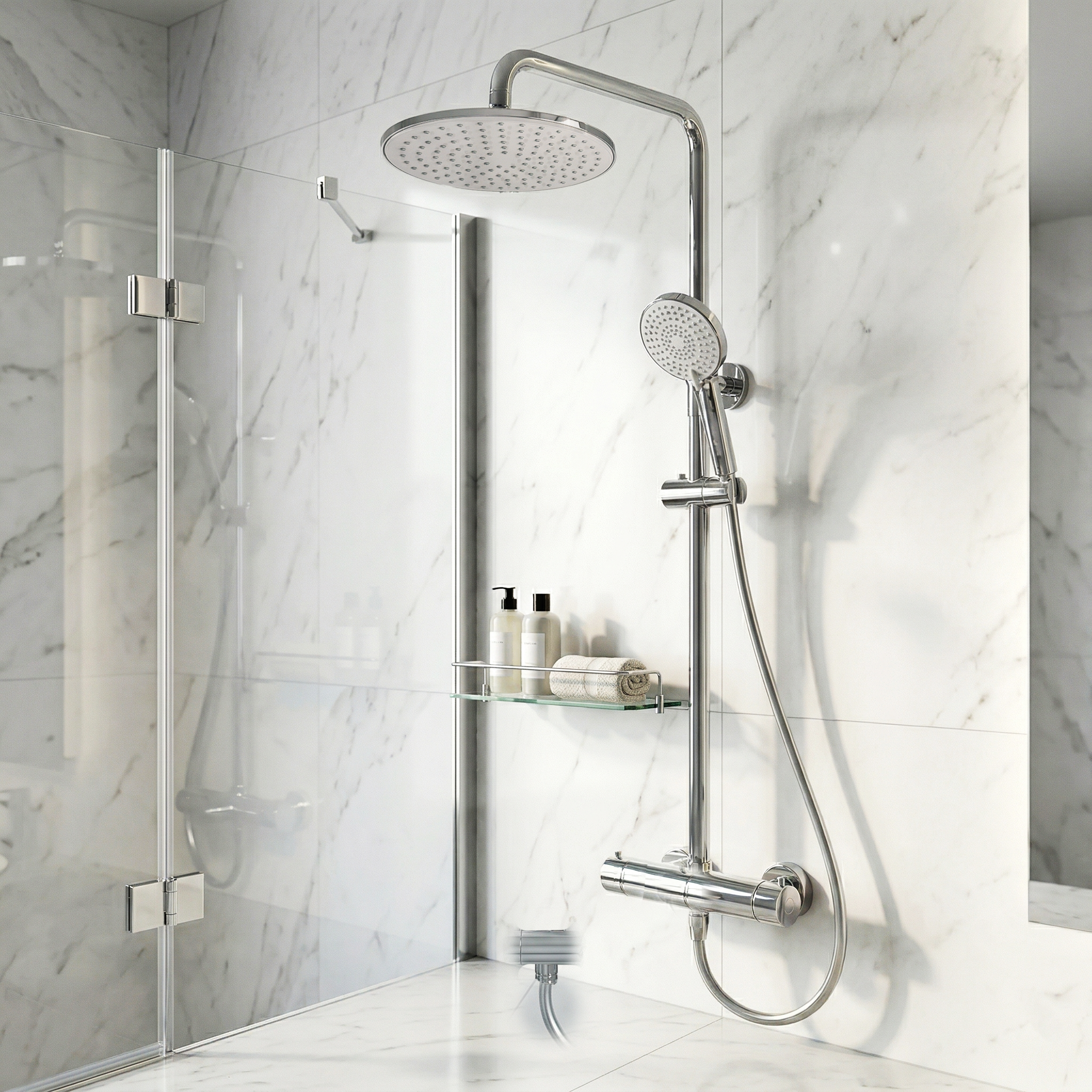 Colonne de Douche SAP – Finition Chrome - Time Design
