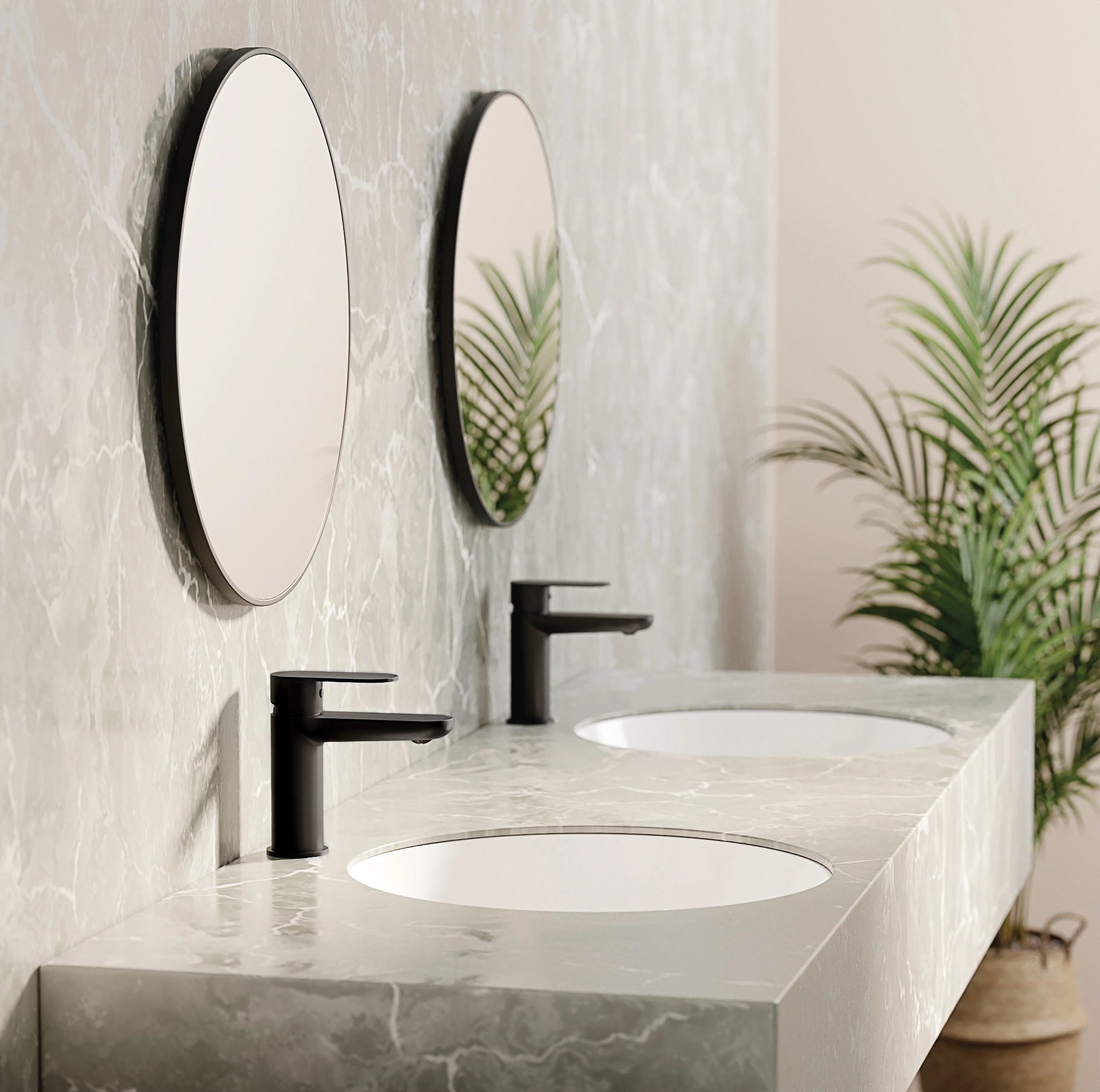 Mitigeur Lavabo Deante Alpina 95 - Noir Mat - Time Design