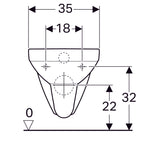 Cuvette Suspendue Geberit Selnova Square avec Abattant Simple