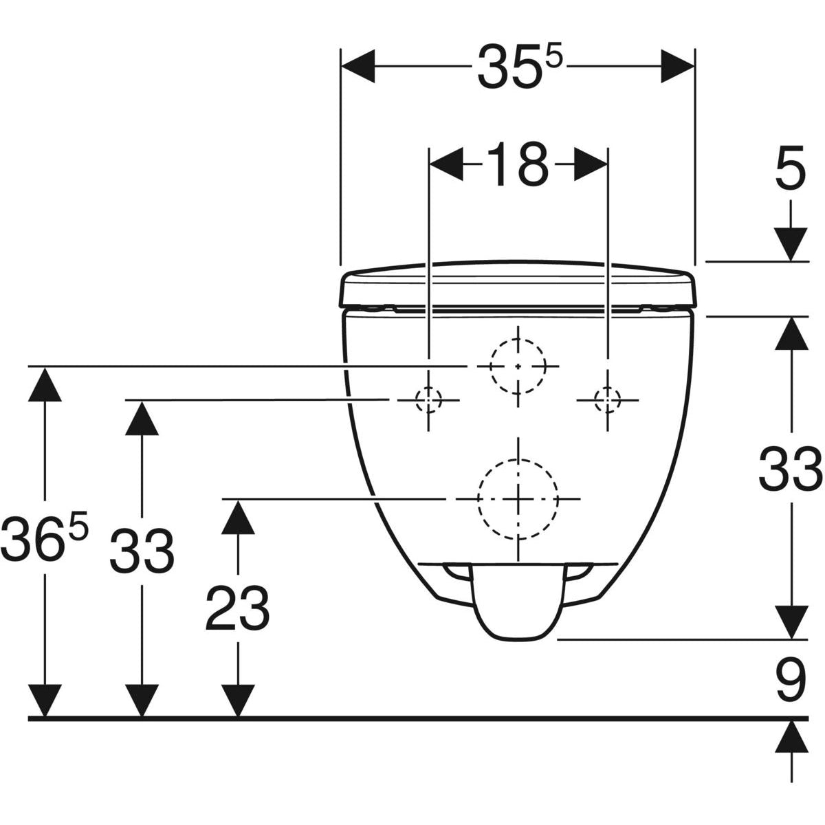 Cuvette WC Suspendue Geberit Premium Square Rimfree® avec Abattant Soft-Close