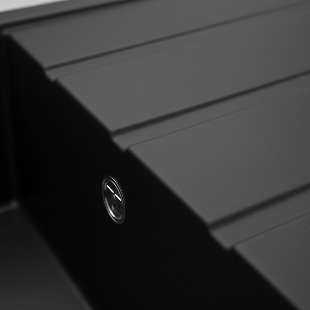 Évier Granit Lisbon 85x50 cm - 1 Bac + Égouttoir