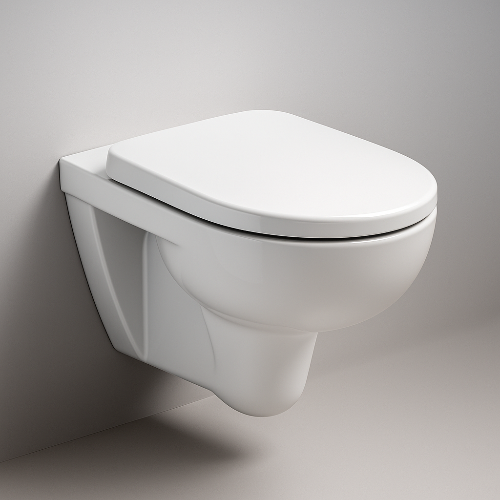 Pack Cuvette WC Suspendue Geberit Selnova Rond avec Abattant Standard Antibactérien