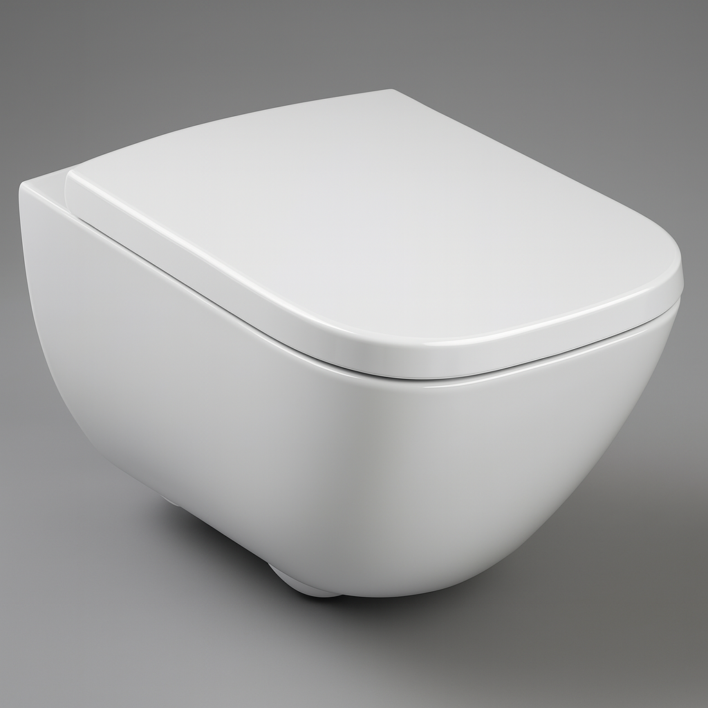 Cuvette WC Suspendue Geberit Premium Square Rimfree® avec Abattant Soft-Close