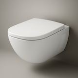 Cuvette WC Suspendue Geberit Premium Square Rimfree® avec Abattant Soft-Close