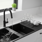 Évier Granit Lisbon 116x50 cm - 2 Bacs + Égouttoir