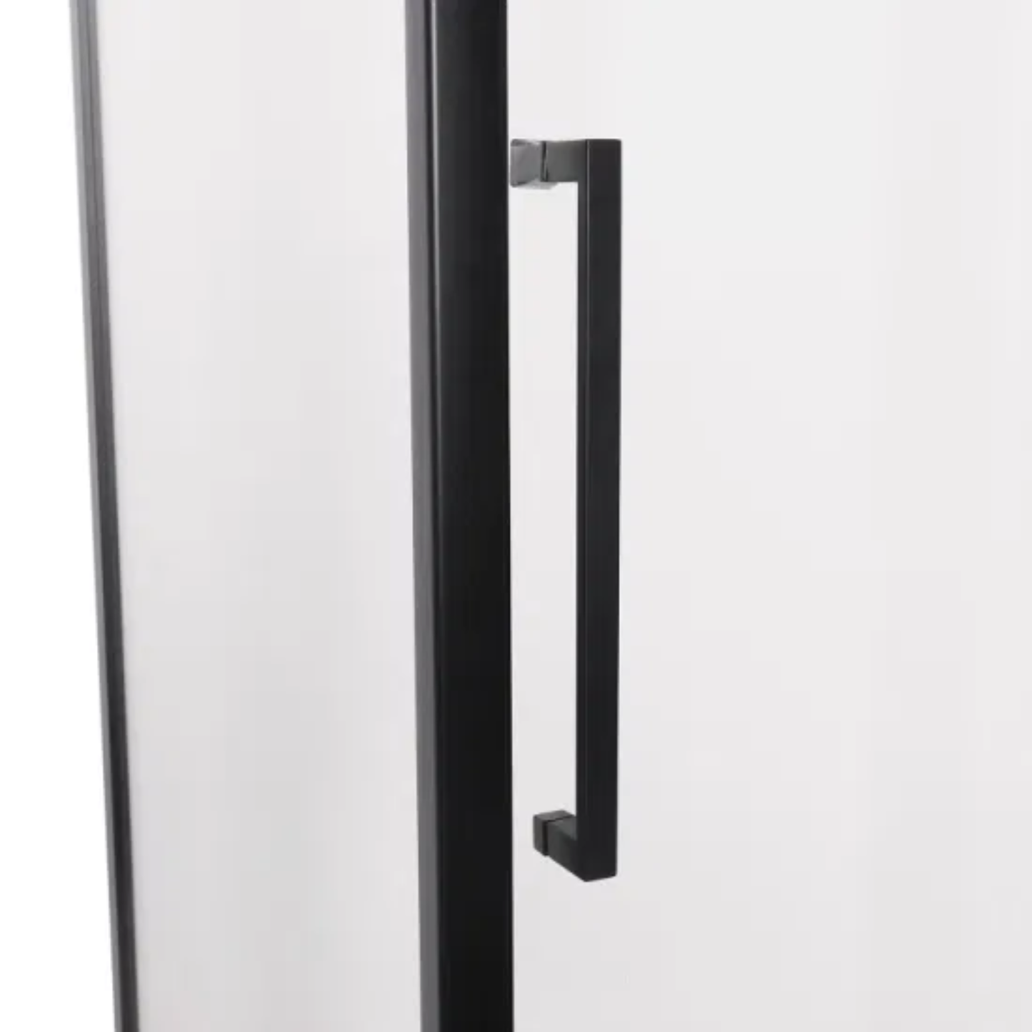 Cabine de douche noire Black Line - 120x80 cm seul porte