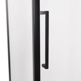 Cabine de douche noire Black Line - 120x80 cm seul porte
