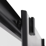 Cabine de douche noire Black Line - 120x80 cm seul porte