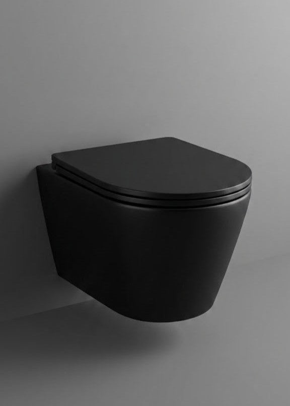 Cuvette Suspendue Flashclean - Brava Noir Mat - Time Design