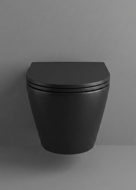 Cuvette Suspendue Flashclean - Brava Noir Mat - Time Design