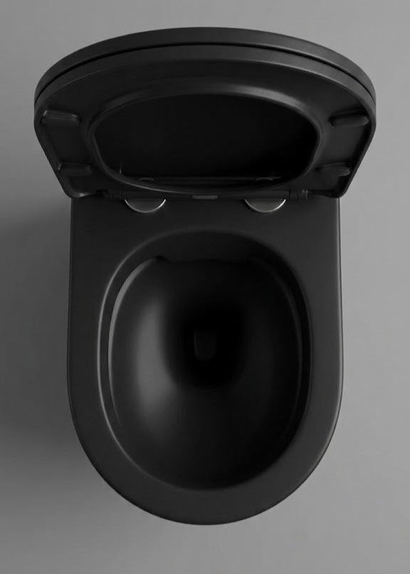 Cuvette Suspendue Flashclean - Brava Noir Mat - Time Design
