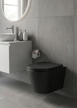 Cuvette Suspendue Flashclean - Brava Noir Mat - Time Design