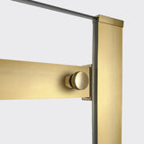 cabine de douche rectangulaire doré