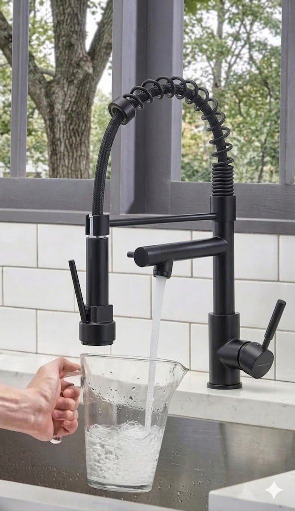 Mitigeur Cuisine Brava Avec Une Douchette Rétractable - Time Design