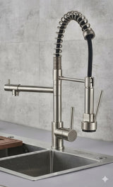Mitigeur Cuisine Brava Avec Une Douchette Rétractable - Time Design
