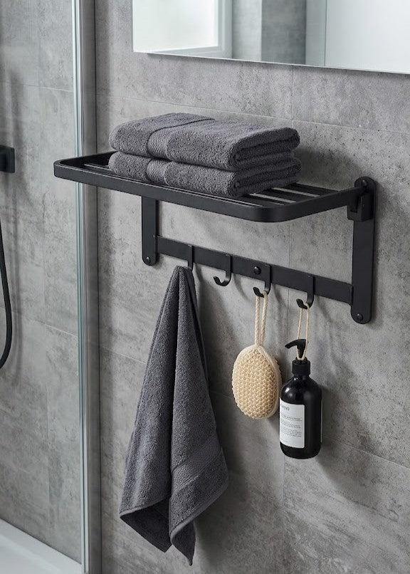 Etagère Porte-Serviettes Pliante en Aluminium - Time Design