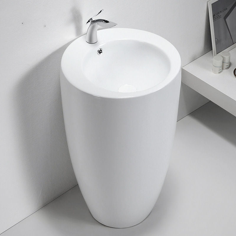 Lavabo sur pied stand Cométe
