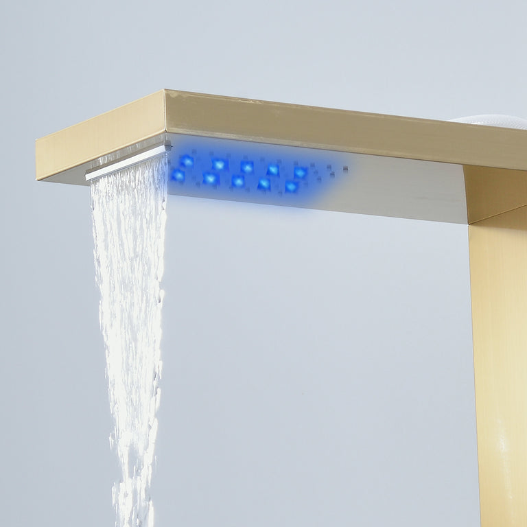 Colonne de douche hydromassage 90° avec afficheur