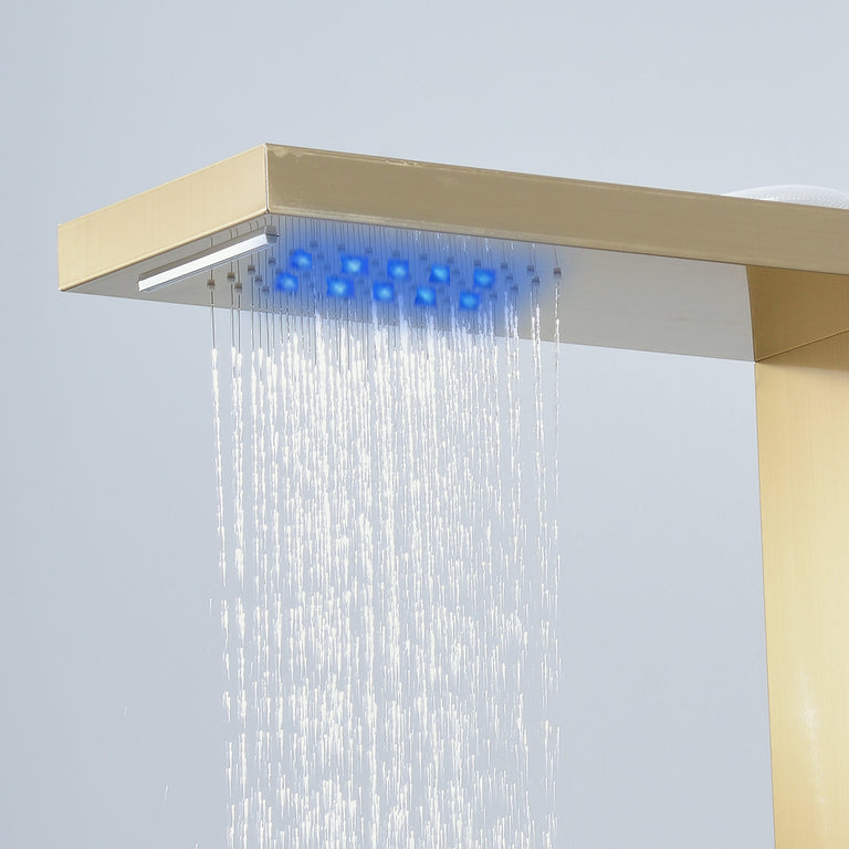 Colonne de douche hydromassage 90° avec afficheur