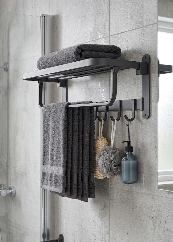 Etagère Porte-Serviettes Pliante en Aluminium - Time Design