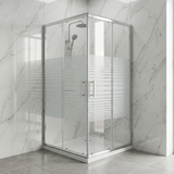 Cabine de Douche Carrée Ligne Blanche 90x90 cm