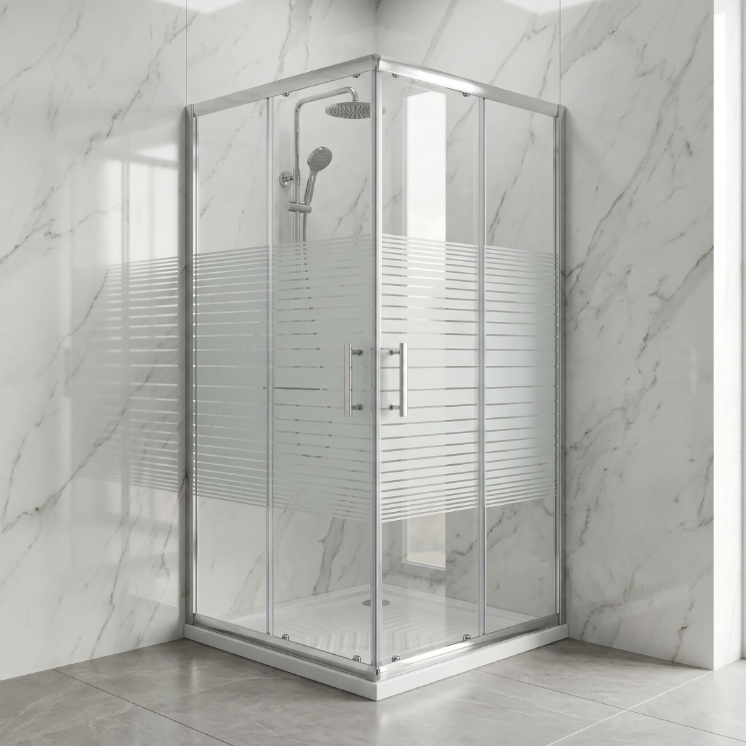 Cabine de Douche Carrée Ligne Blanche 90x90 cm