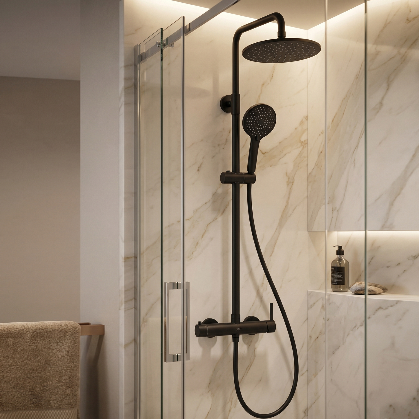 Colonne de Douche SAP – Design Noir Mat - Time Design