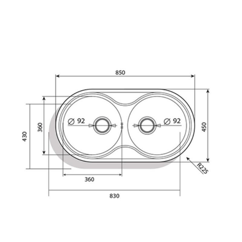 Évier Asil rond - Time Design