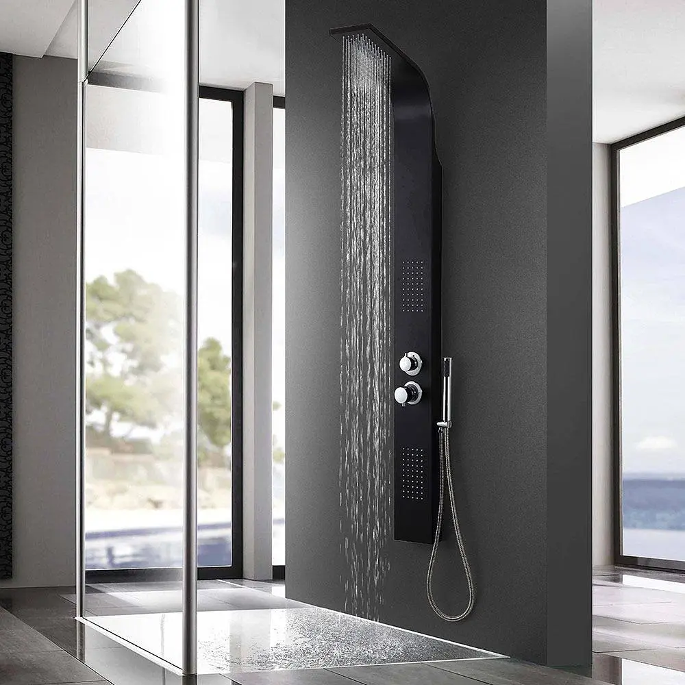 Colonne de douche hydromassage Bombée