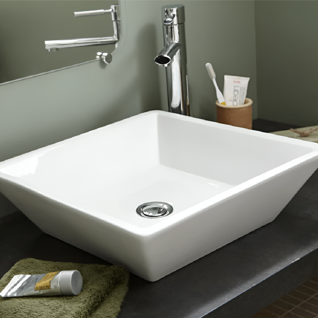 Vasque à poser square white