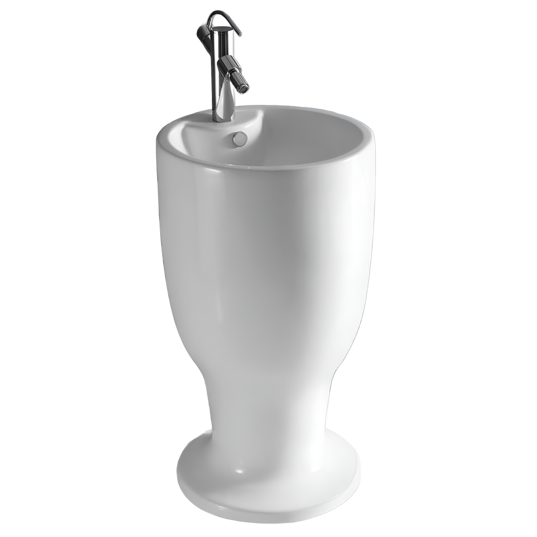 Lavabo sur pied stand Rondo