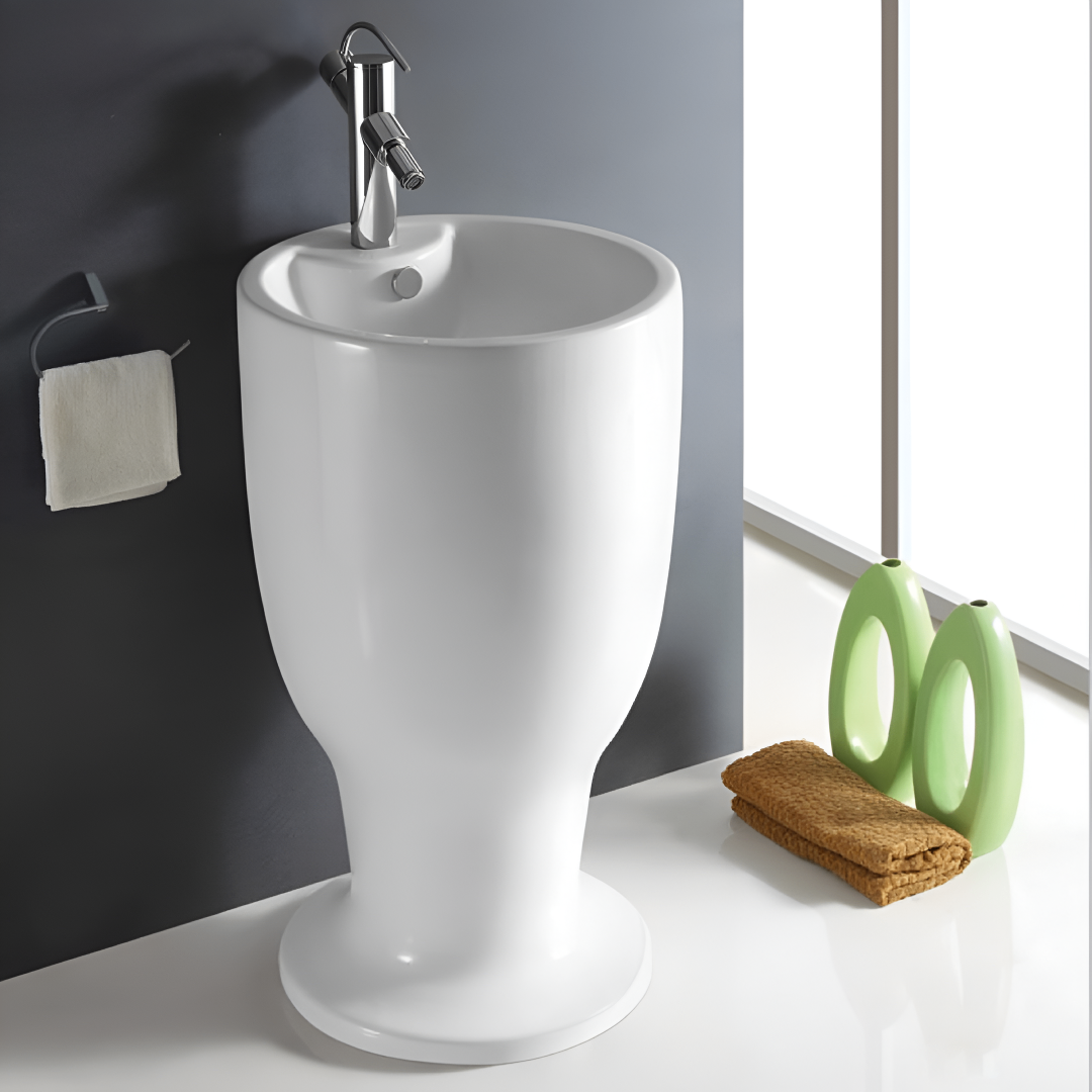 Lavabo sur pied stand Rondo