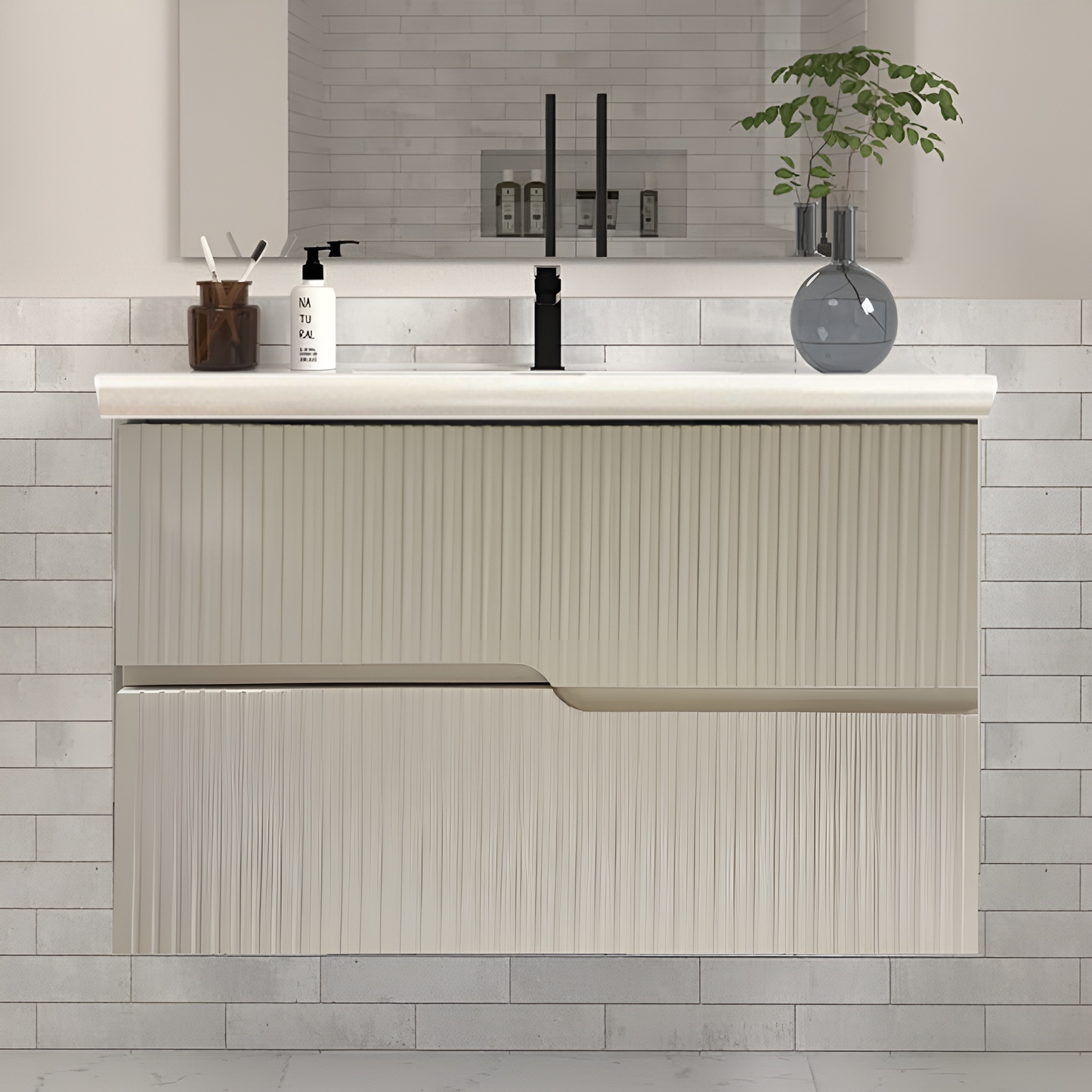 Meuble de salle de bain Rivoli 80 cm + vasque Sara