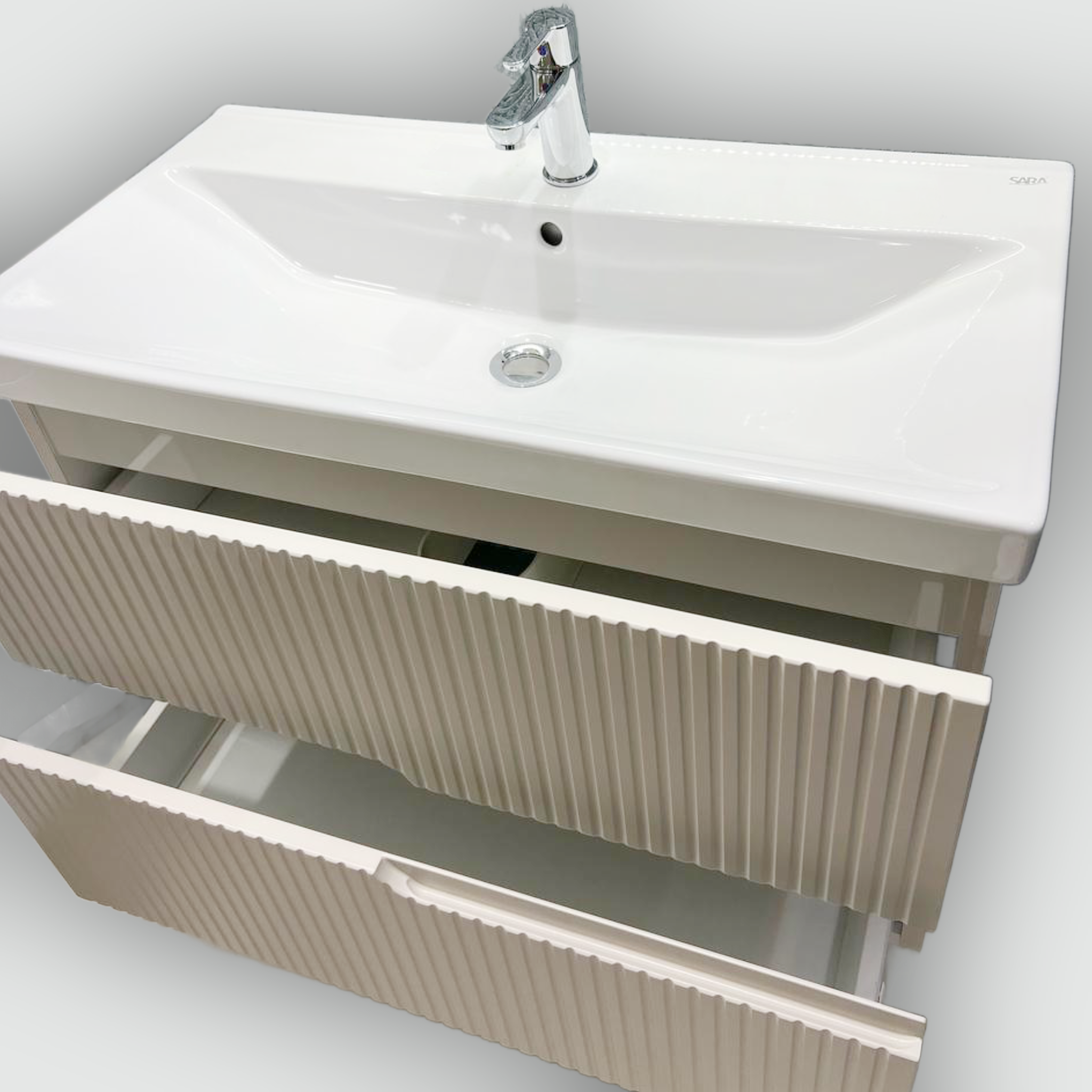 Meuble de salle de bain Rivoli 80 cm + vasque Sara