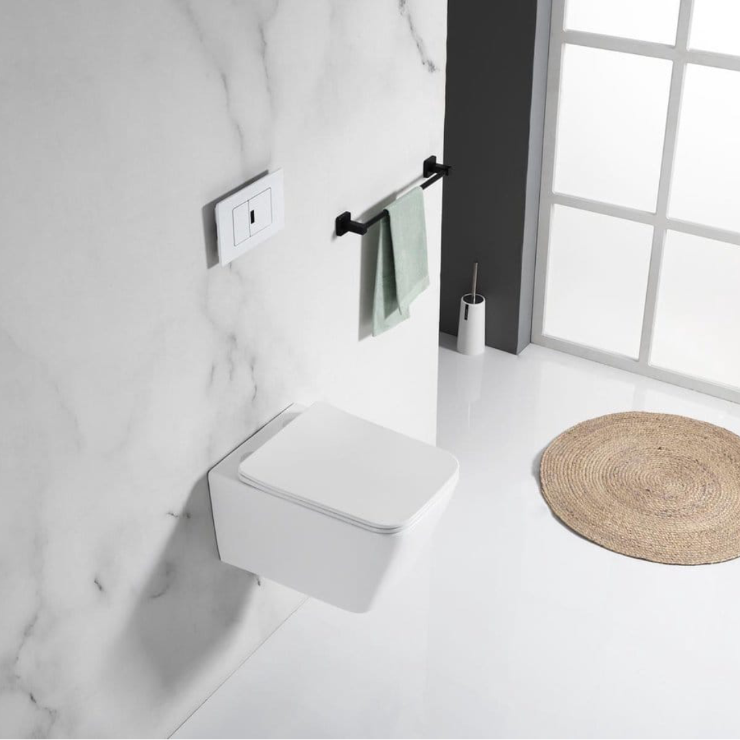 Cuvette Brava – Blanche Carrée avec Abattant (53 x 36 cm)