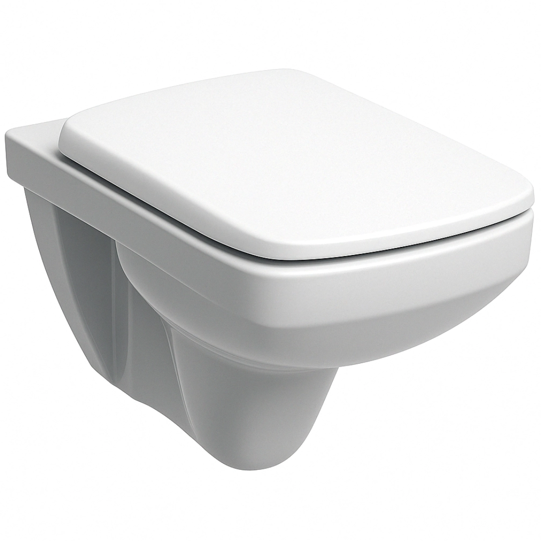Cuvette WC Suspendue Geberit Selnova Square avec Abattant simple