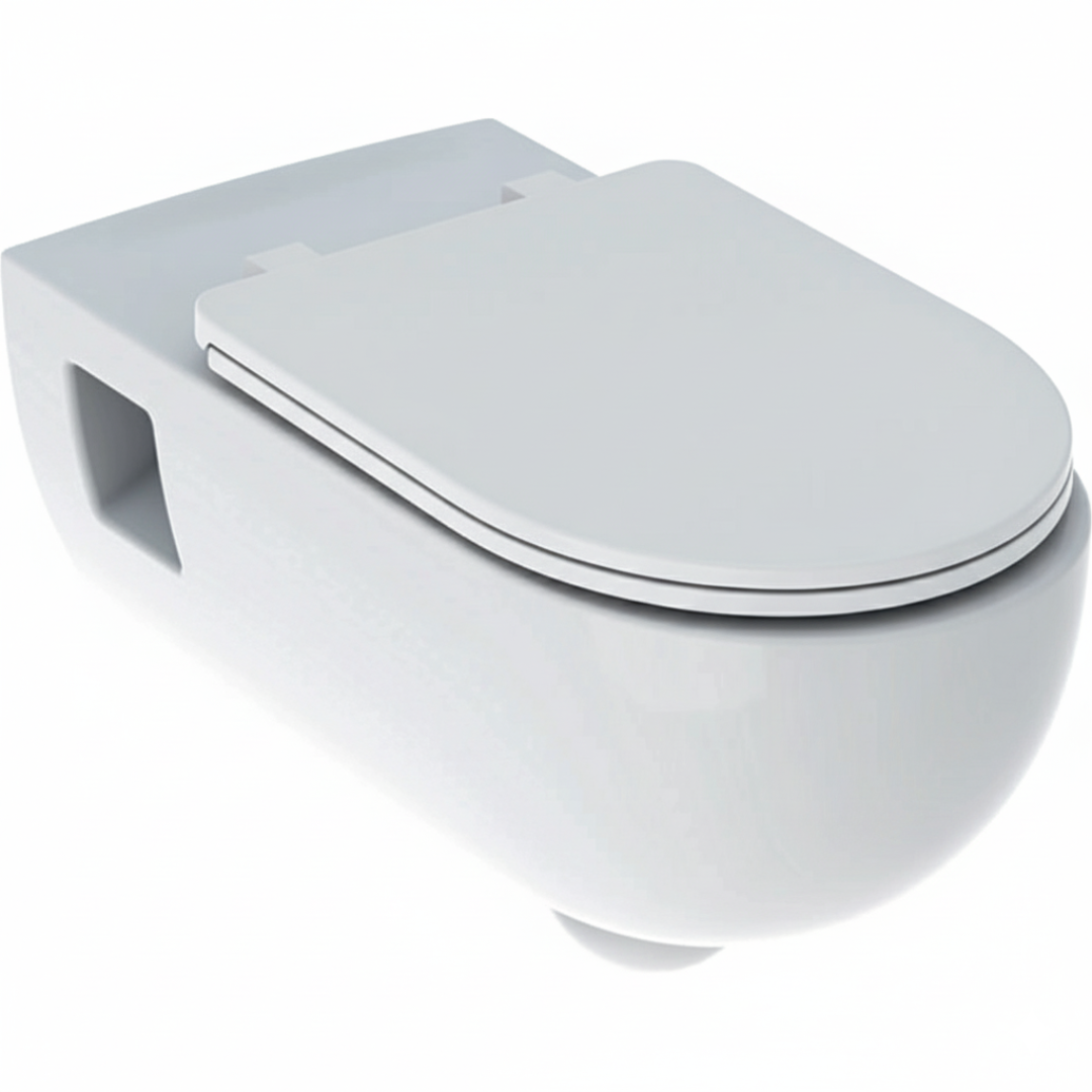 Cuvette WC Suspendue Geberit Selnova Rond avec abattant simple