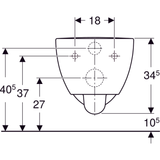 Cuvette WC Suspendue Geberit Selnova Rond avec abattant simple