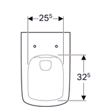Cuvette WC Suspendue Premium Square Rimfree avec Abattant Soft-Close -