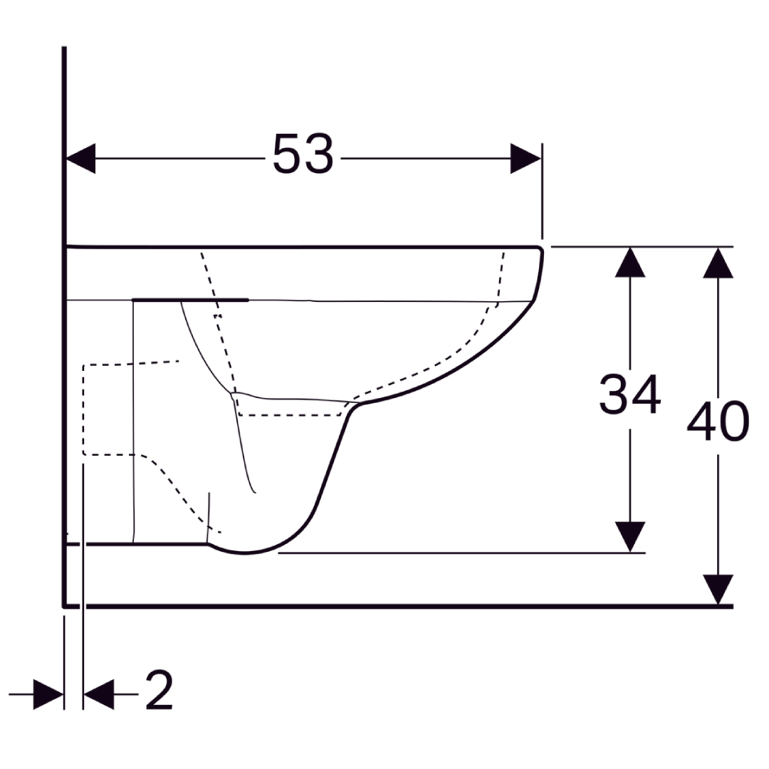 Cuvette WC Suspendue Premium Square Rimfree avec Abattant Soft-Close -