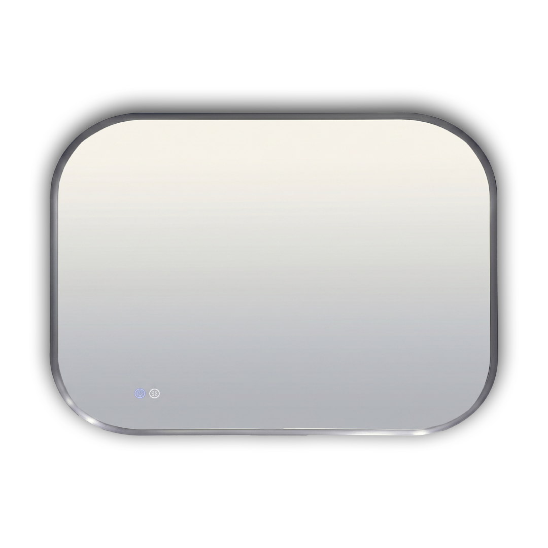 Miroir LED Rectangulaire à Bords Arrondis (80x60 cm) J536 | INOVA