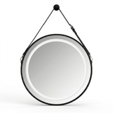 Miroir LED Rond avec Ceinture et Cadre Noir (Ø 60 cm)